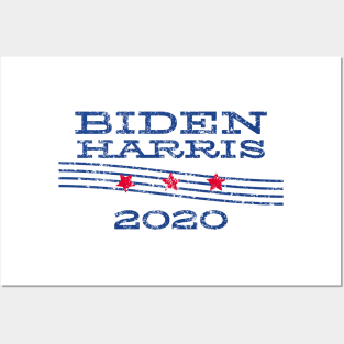 Joe Biden 2020 and Kamala Harris On One Ticket Distressed Version Posters and Art